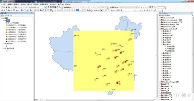 python arcgis 核密度 arcgis核密度分析在哪_python arcgis 核密度_15