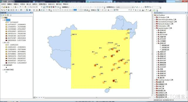 python arcgis 核密度 arcgis核密度分析在哪_栅格_16