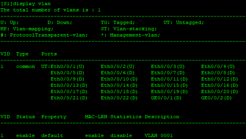 ensp中hybrid口access口 ensp里面配置hybrid端口_连通性_05