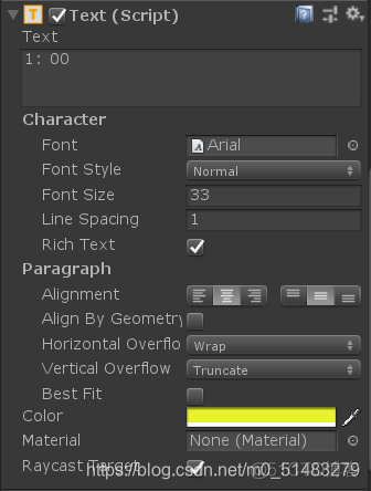 unity 富文本 行距 unity添加文本框_Text_04