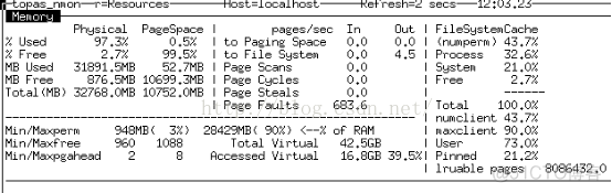 nmon监控各个指标解析 nmon实时监控_物理内存_02