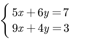 less 行列数 行列用数字怎么表示_方程组