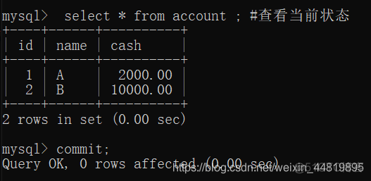 mysql事物保存安全点 在mysql中设置事务保存点_数据_03