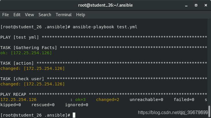 ansible playbook 执行多条shell 命令 在ansible -playbook 调用shell 脚本_缩进