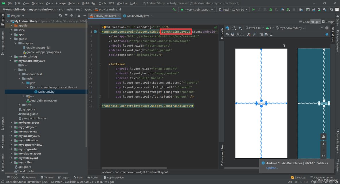 android ConstraintLayout 全局权重 安卓constraintlayout_相对布局