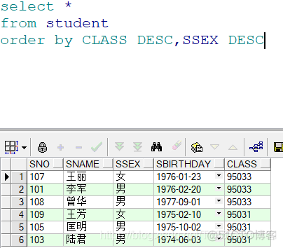 postgresql 降序索引 plsql降序排列_倒序_06