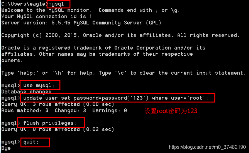 mysql：Windows修改MySQL数据库密码（修改或忘记密码）_mysql_03