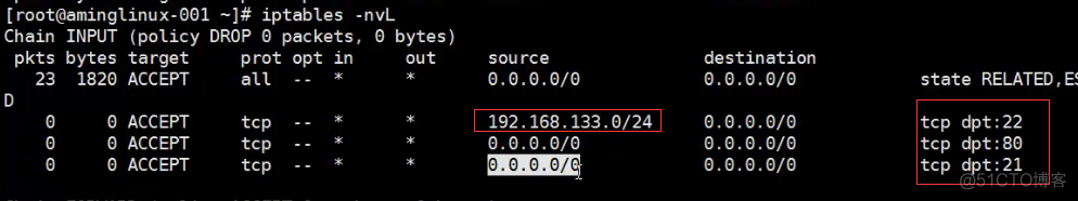 iptables放行指定ip 其他drop iptables放行ip段_python