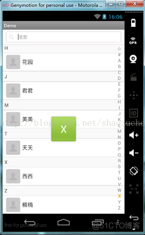 android RecyclerView 仿微信通讯录索引 android仿微信通讯录界面_ide_03