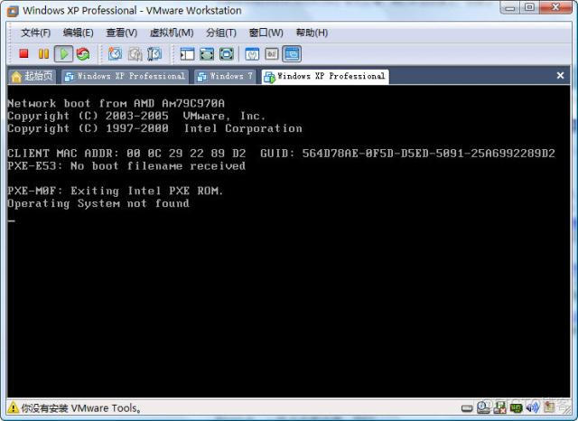 虚机系统开机显示attempted to kill init 虚拟机开机operating system not found_vmware_02