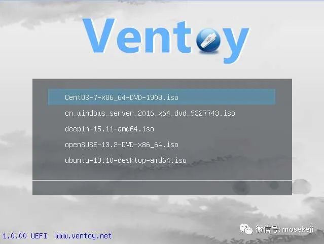 ventoy启动centos7 Ventoy启动不了_文件拷贝