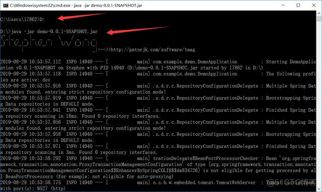 bat 启动springboot程序 cmd启动springboot项目_cmd 顺序启动服务_02