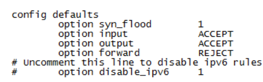 openwrt iptables 规则 openwrt 关闭iptables_可选值