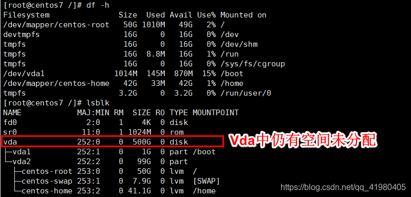 centos 6查看未分配磁盘 linux查看未分配的磁盘空间_服务器_02