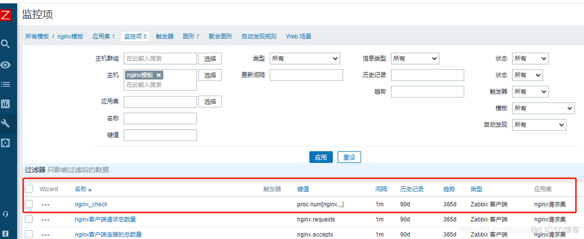 zabbix监控nginx并发 zabbix怎么监控nginx_zabbix_10