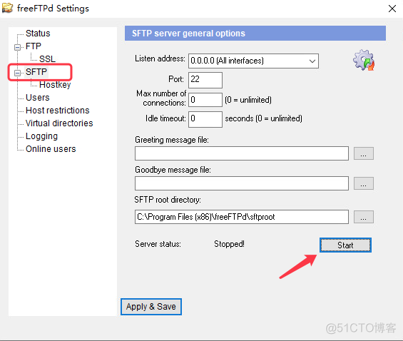 freesshd 搭建完成sftp登不上 freesshd配置sftp_运维_05