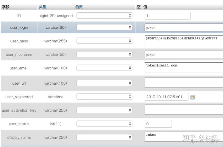 WordPress密码忘记 wordpress忘记用户名_数据库_07