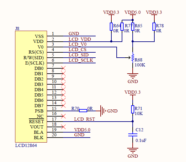 lcd vf 电压 lcd显示电压_串口