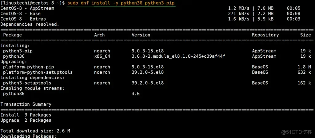 centos8上使用python2 centos8自带python_centos8上使用python2_02