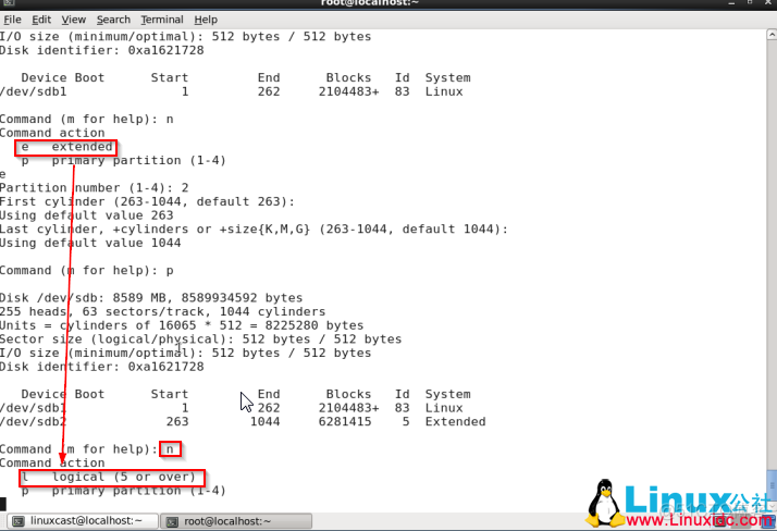 centos中fdisk指令 linux中fdisk命令的用法_柱面_11