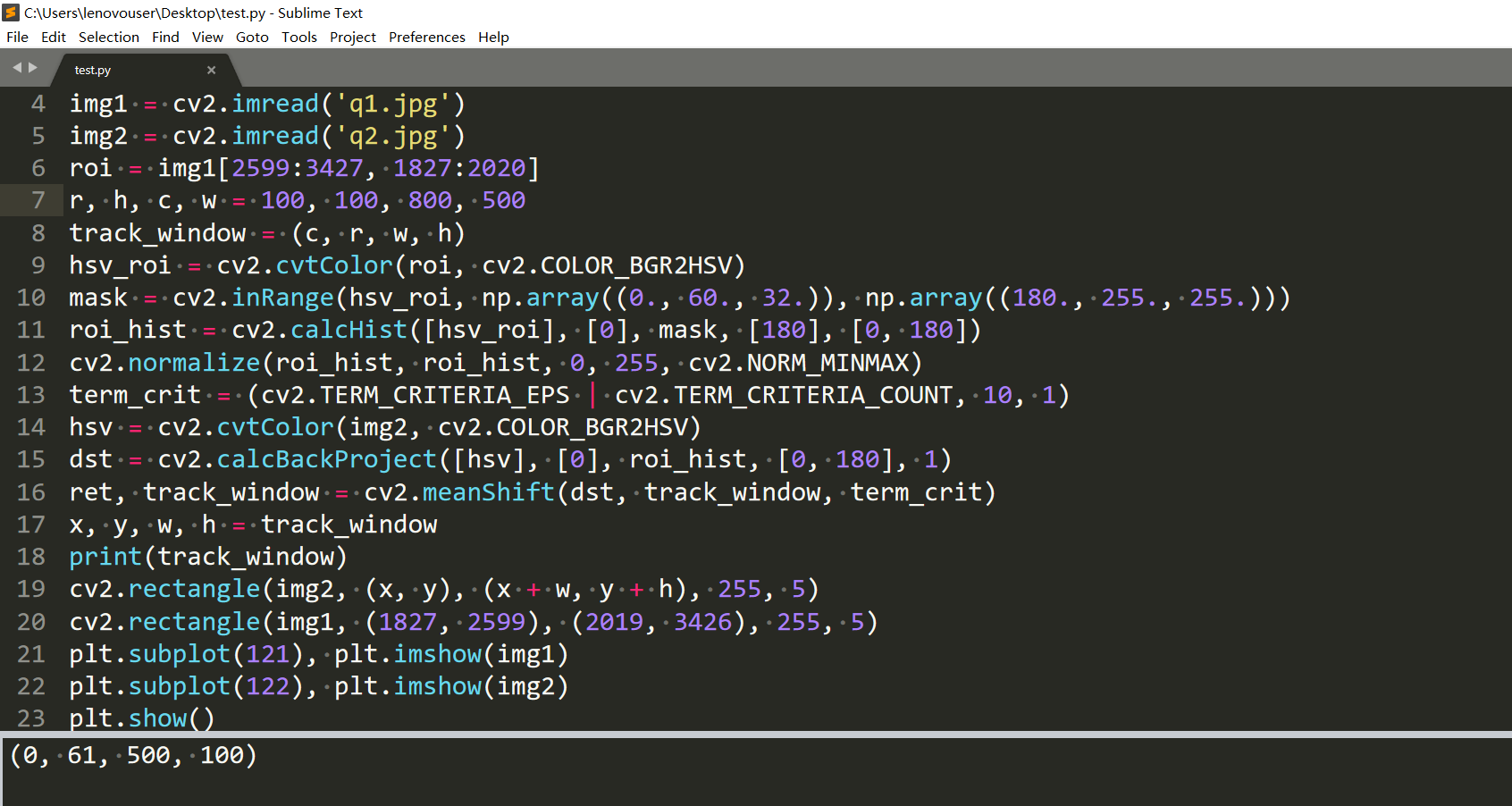 opencv单目标跟踪 python opencv目标检测与跟踪_直方图_32