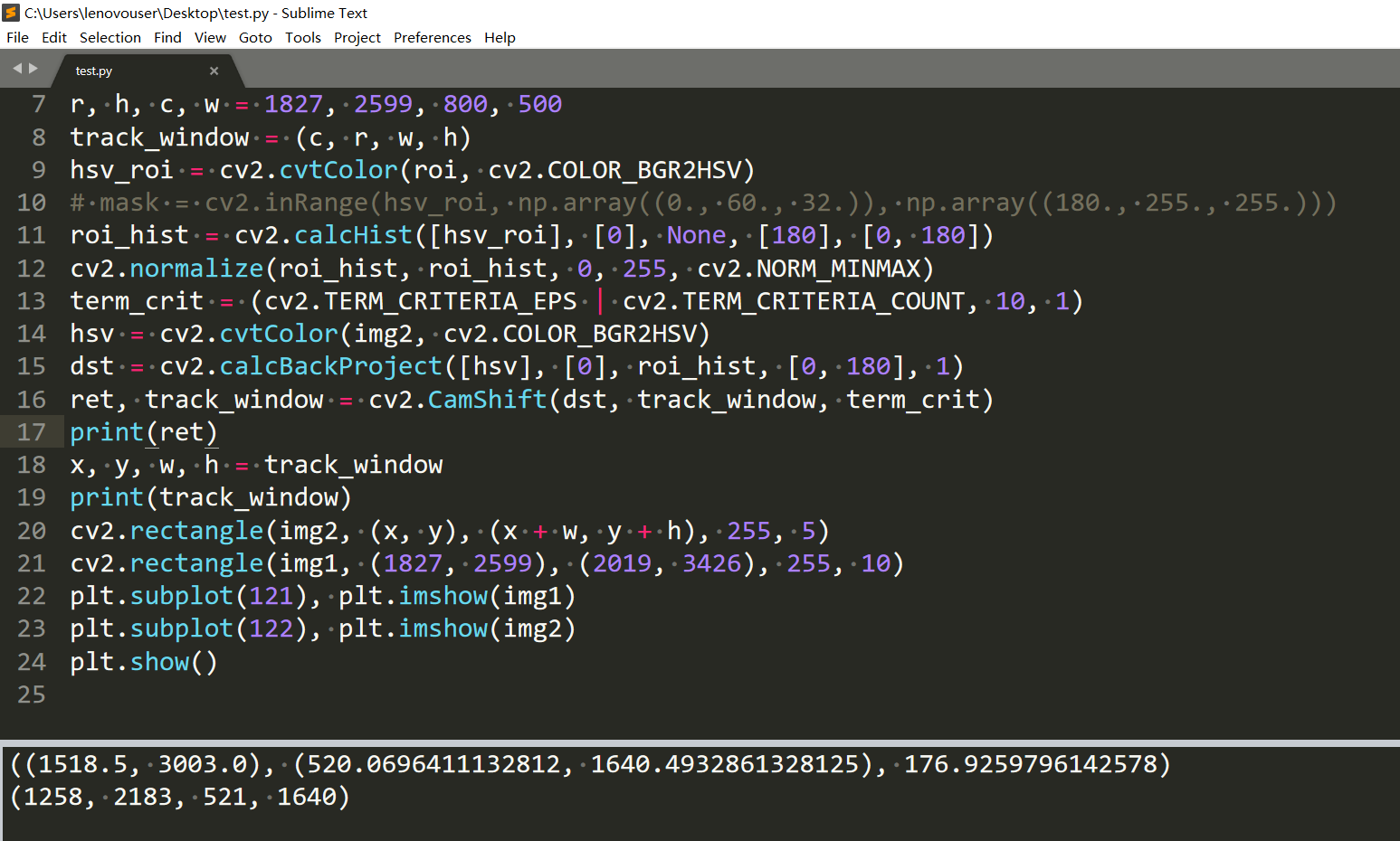 opencv单目标跟踪 python opencv目标检测与跟踪_窗口大小_44