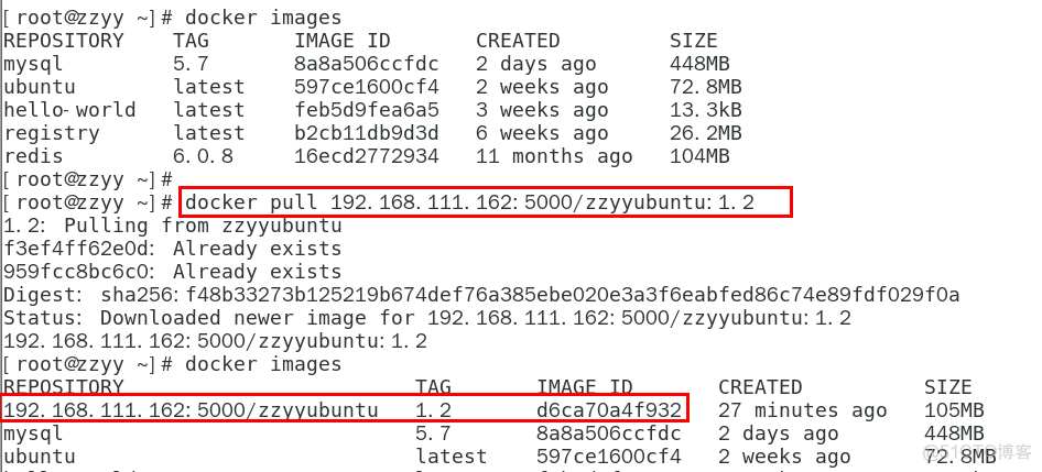 docker 列出私有镜像 docker镜像上传到私有仓库_docker_17