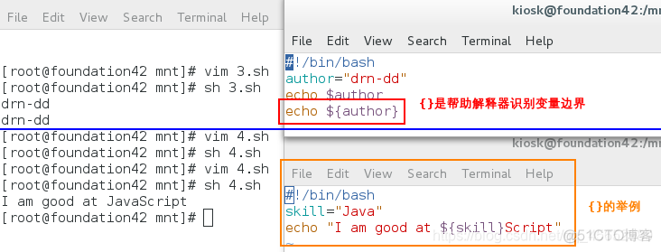 shell function 定义独立变量 shell如何定义变量_赋值_04