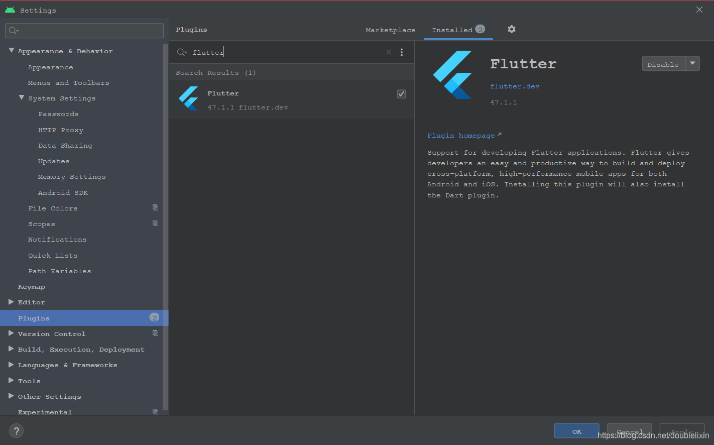 flutter android studio使用 androidstudio安装flutter插件_flutter_02