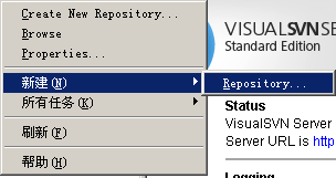 tortoisesvn添加项目 tortoisesvn创建版本库_版本库_02