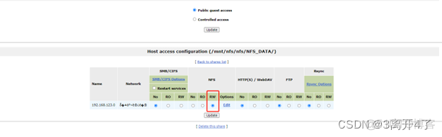 基于Openfiler搭建NFS openfiler freenas_运维_45