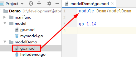 goZero使用demo教程 go mod详解_相对路径_11