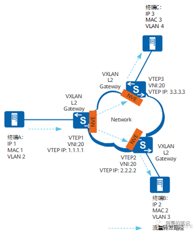 vxlan bgp vxlan bgp原理_服务器_09