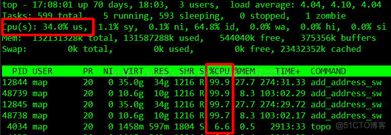 zabbix cpu 计算方式 cpu占比怎么看_top命令