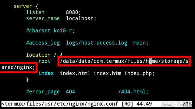 Termux nginx怎么快速编辑文件 termux安装nginx_termux目录_19