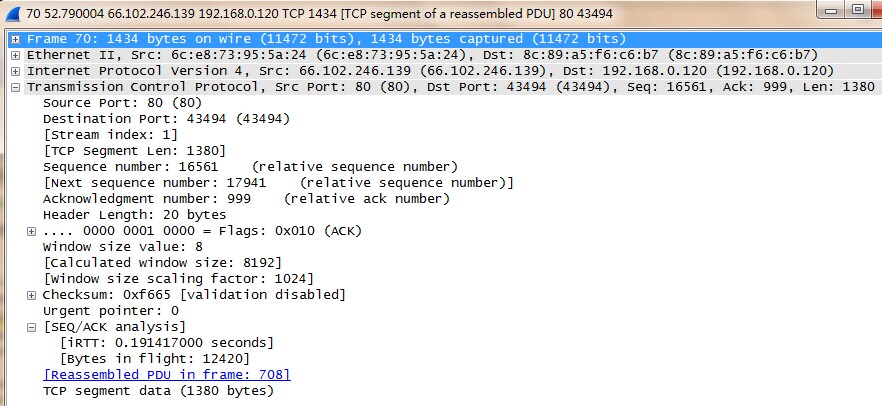 wireshark 显示 大端序列 wireshark乱序现象_wireshark 显示 大端序列_05