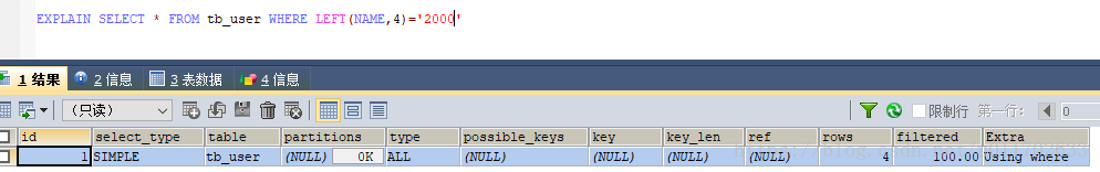 msql 复合索引 存储 mysql复合索引 命中_多列_10