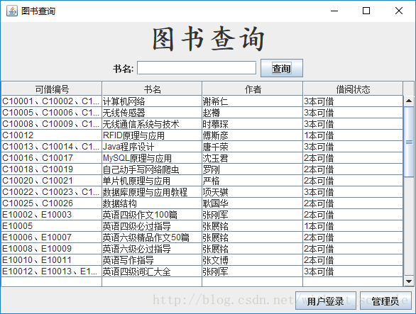 图书管理系统java简历怎么介绍 javagui图书管理系统,图书管理系统java简历怎么介绍 javagui图书管理系统_图书管理系统java简历怎么介绍_09,第9张