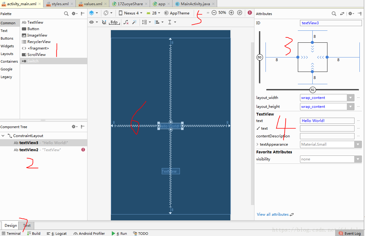 ConstraintLayout 设置权重均分 constraintlayout布局新特性_xml