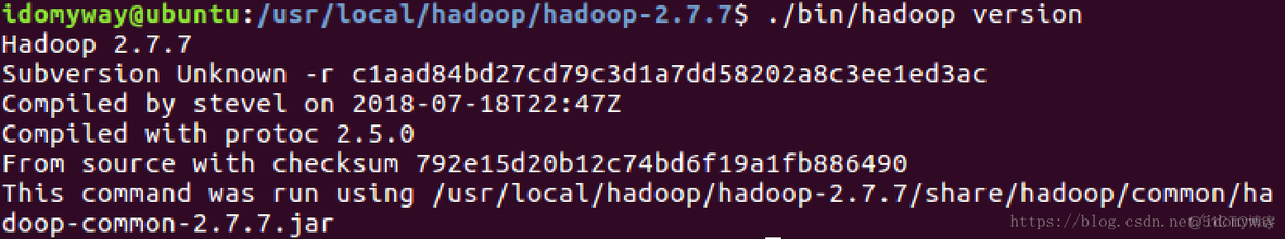 ubuntu配置hadoop完全分布式集群 hadoop在ubuntu环境配置_单机_04