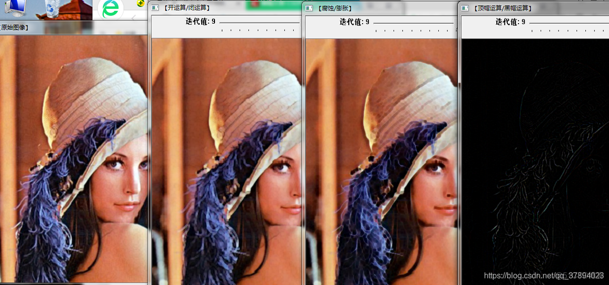 opencv 频谱图滤波 opencv形态学滤波_迭代