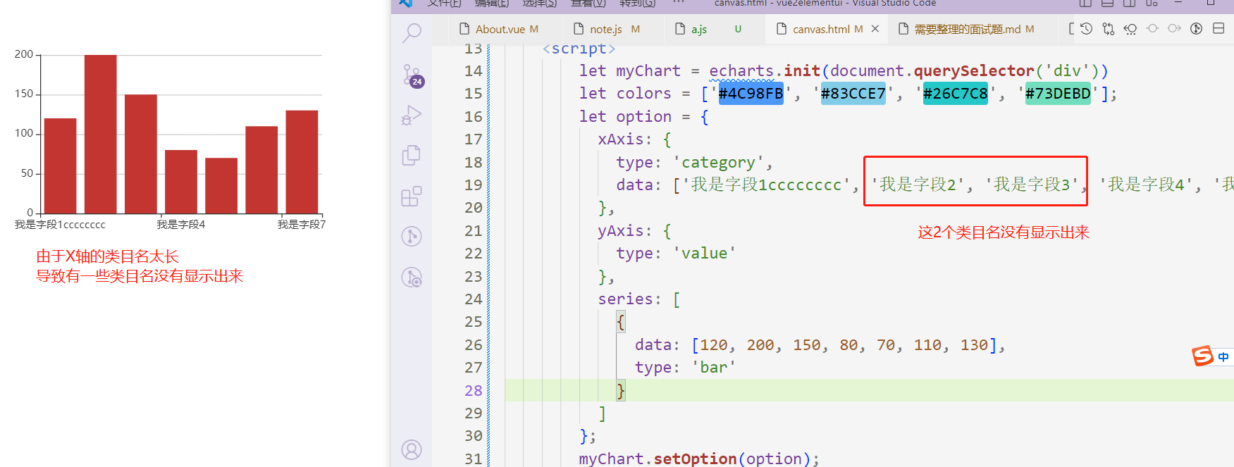 echarts X轴类目名太长时隐藏，hover时显示全部_html