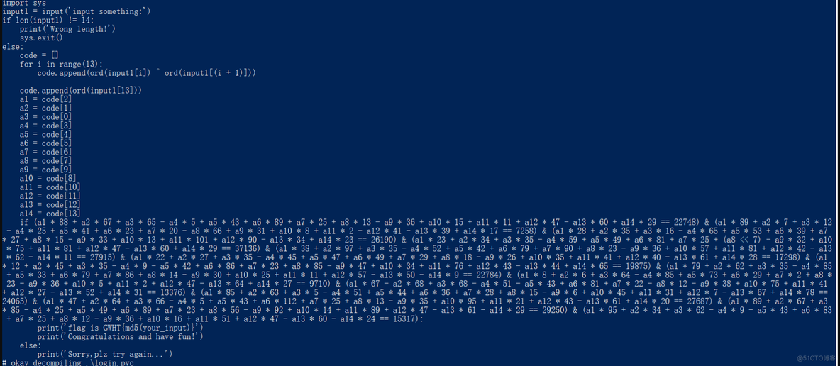 CTF中常见的四种python逆向_CTF_12