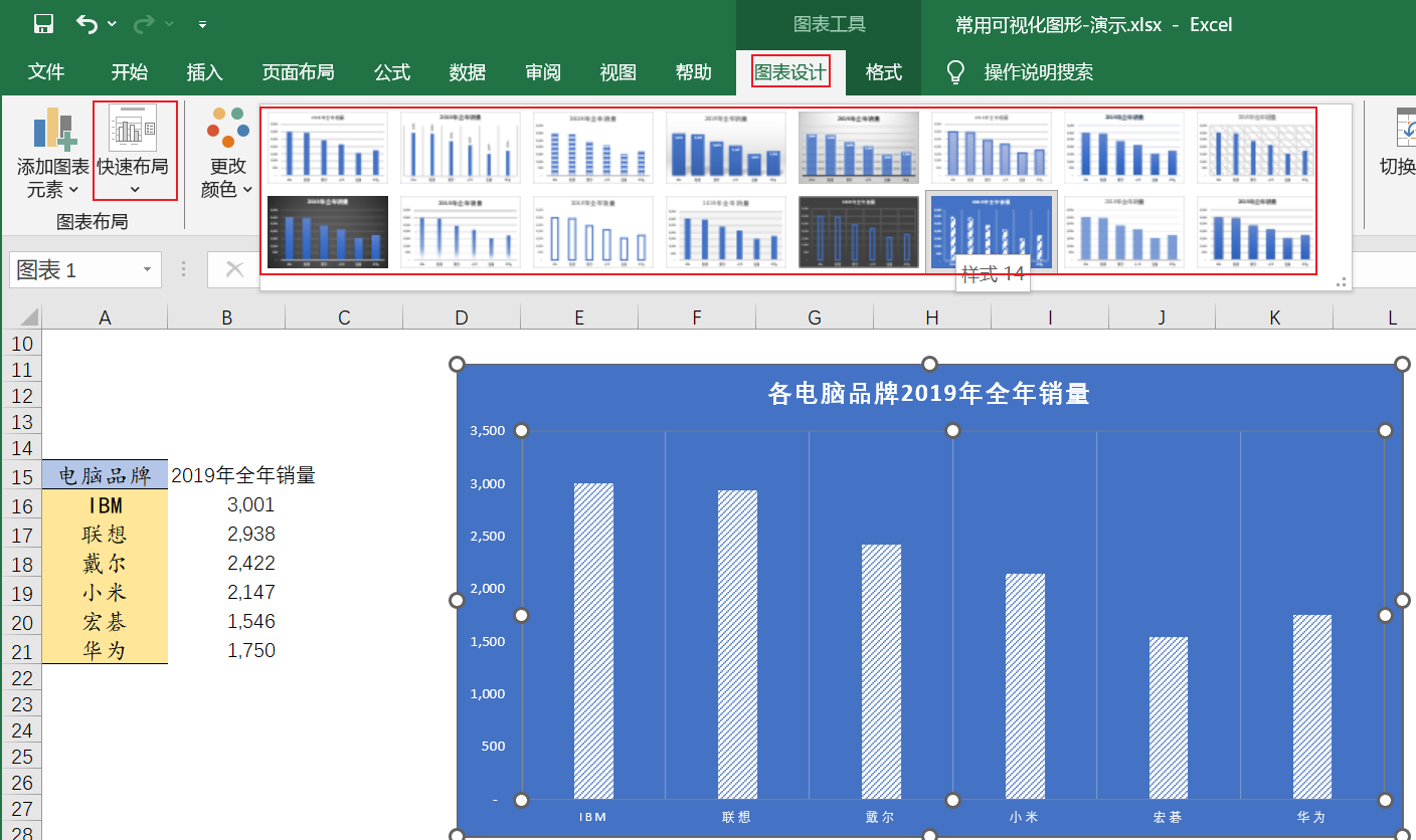 Excel数据可视化_饼图_14