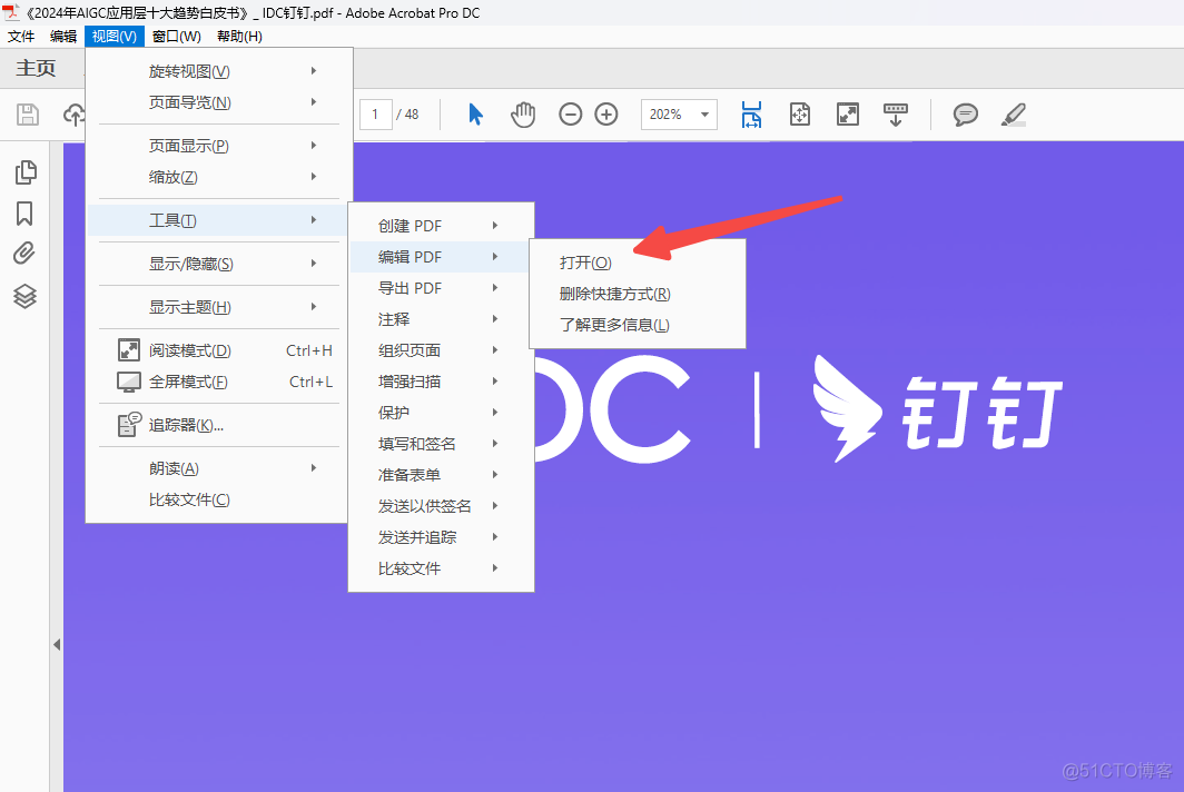 使用Adobe Acrobat Pro DC给pdf文件填加水印_服务器