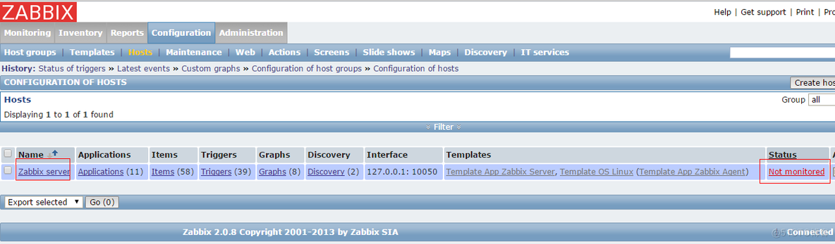 zabbix 启动服务 zabbix服务器配置要求_mysql_07