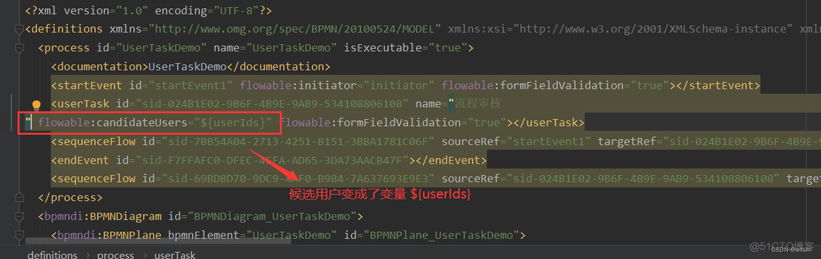 flowable中 processDefinitionkey 和id flowable task_监听器_08