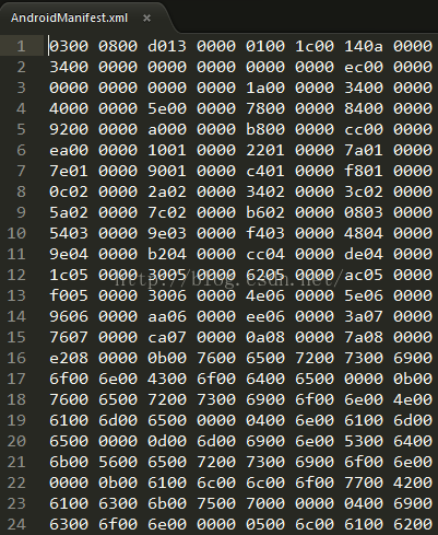 android 反编译依赖在哪看 反编译androidmanifest_字符串_02