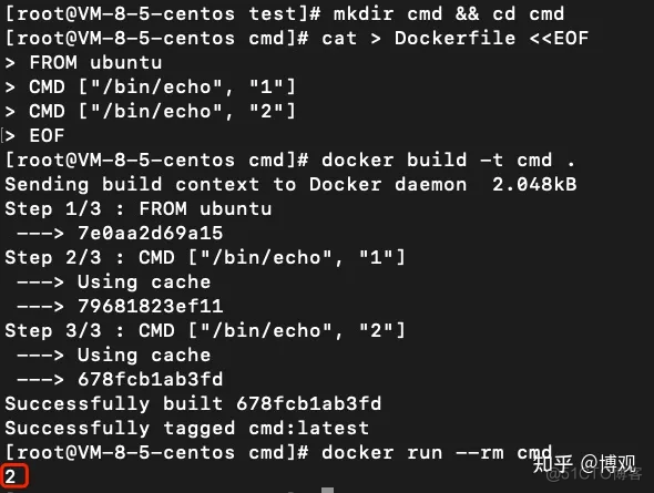 使用exec模式与shell模式，执行ENTRYPOINT和CMD的区别_Dockerfile_03