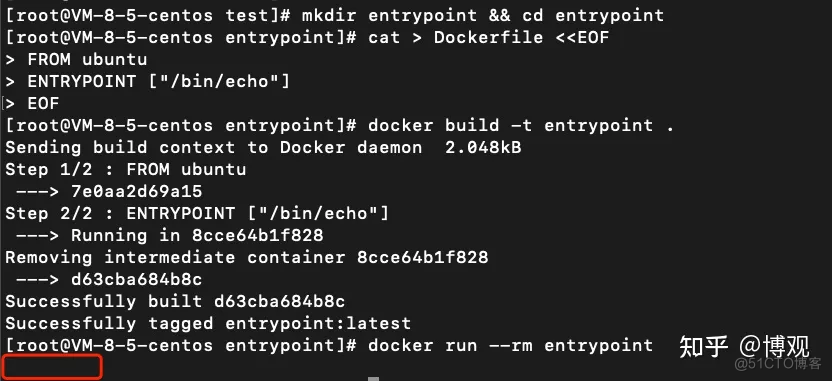 使用exec模式与shell模式，执行ENTRYPOINT和CMD的区别_Docker_05